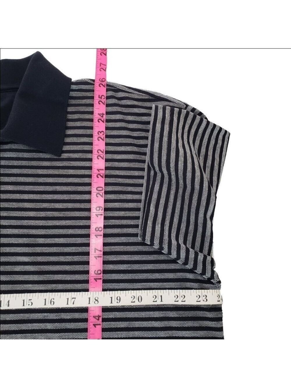GAP Men’s Classic Fit Striped Cotton Polo Shirt XL - Picture 7 of 9